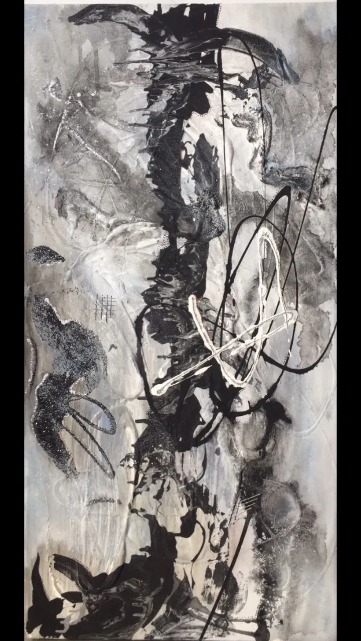 Black on black. *SOLD*, artwork by Kaygot Artiste-peintre