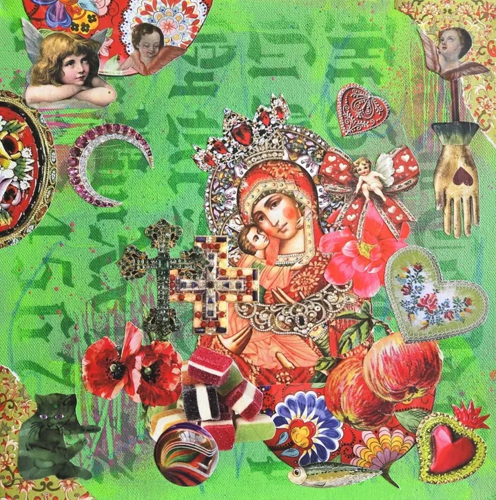 Madonna of the Apples, artwork by Lorette C Luzajic