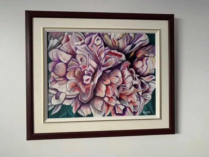 douce pivoine, œuvre de Geny Toffe