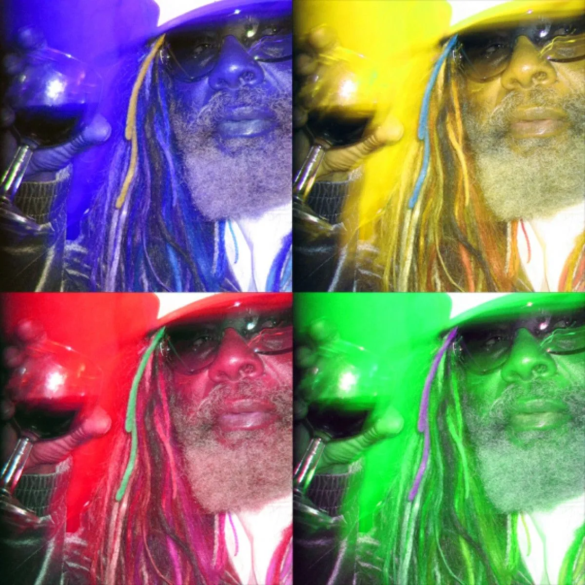 George Clinton x 4, artwork by Serge Corrieras