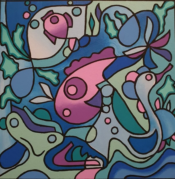 The world of the sea, artwork by Malisu Art