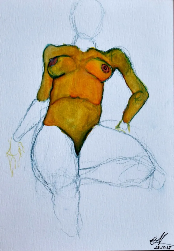 Nude (2), œuvre de Olimpia Mazzei