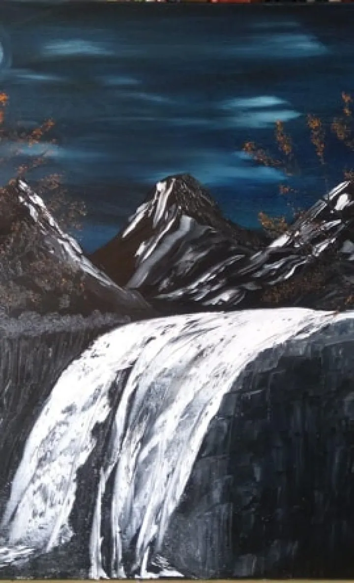Au clair de lune, œuvre de Viviane RINCK