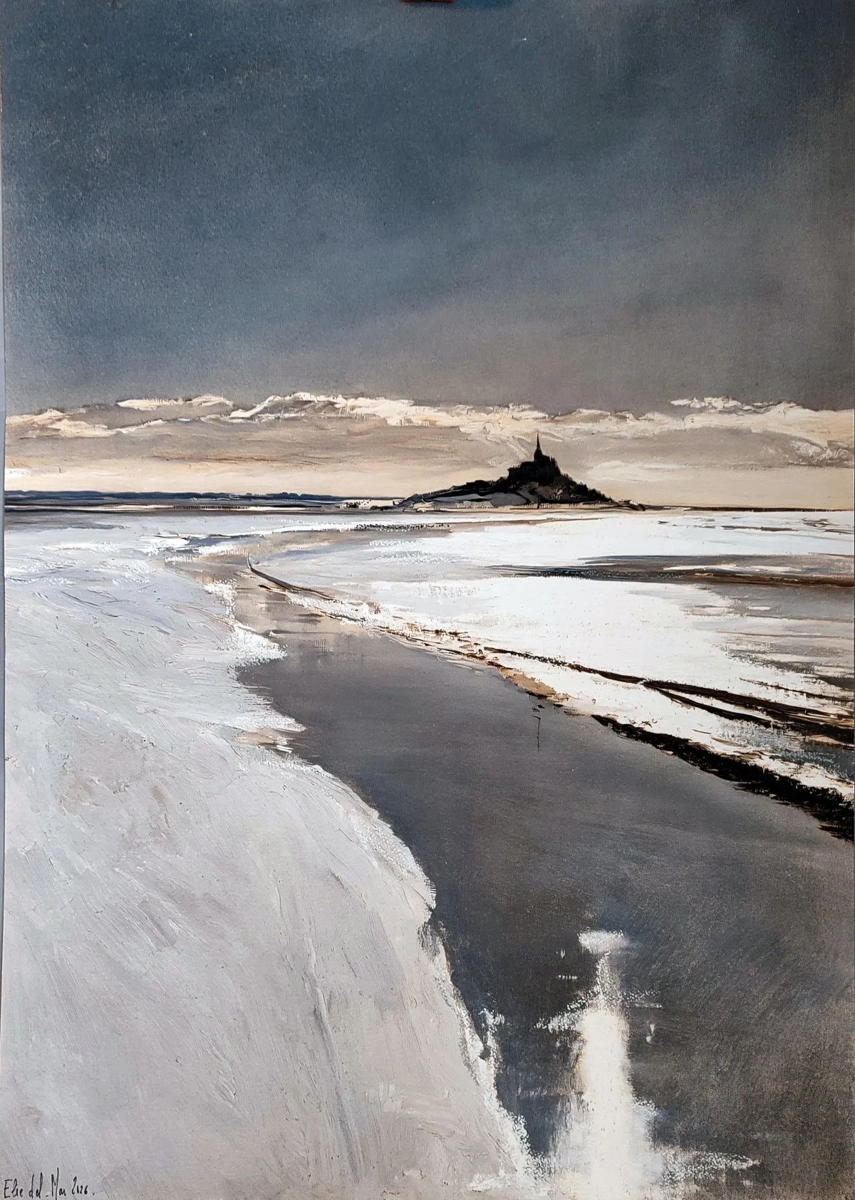 Mont Saint Michel Normandie grande oeuvre, œuvre de ELIE _Del_Mar