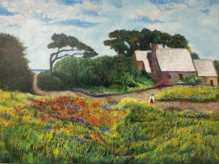 BRÉHAT, ÎLE AUX FLEURS, artwork by Lise Levesque