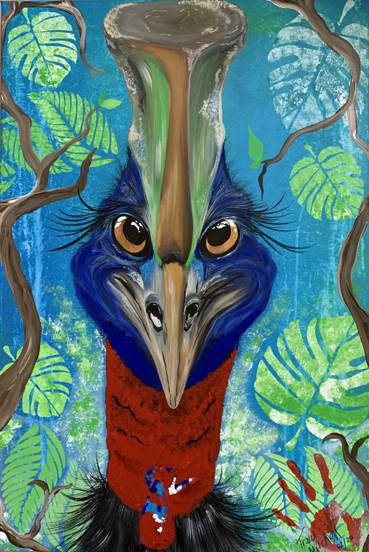 Plight of the Cassowary, œuvre de Tracy Mitchell