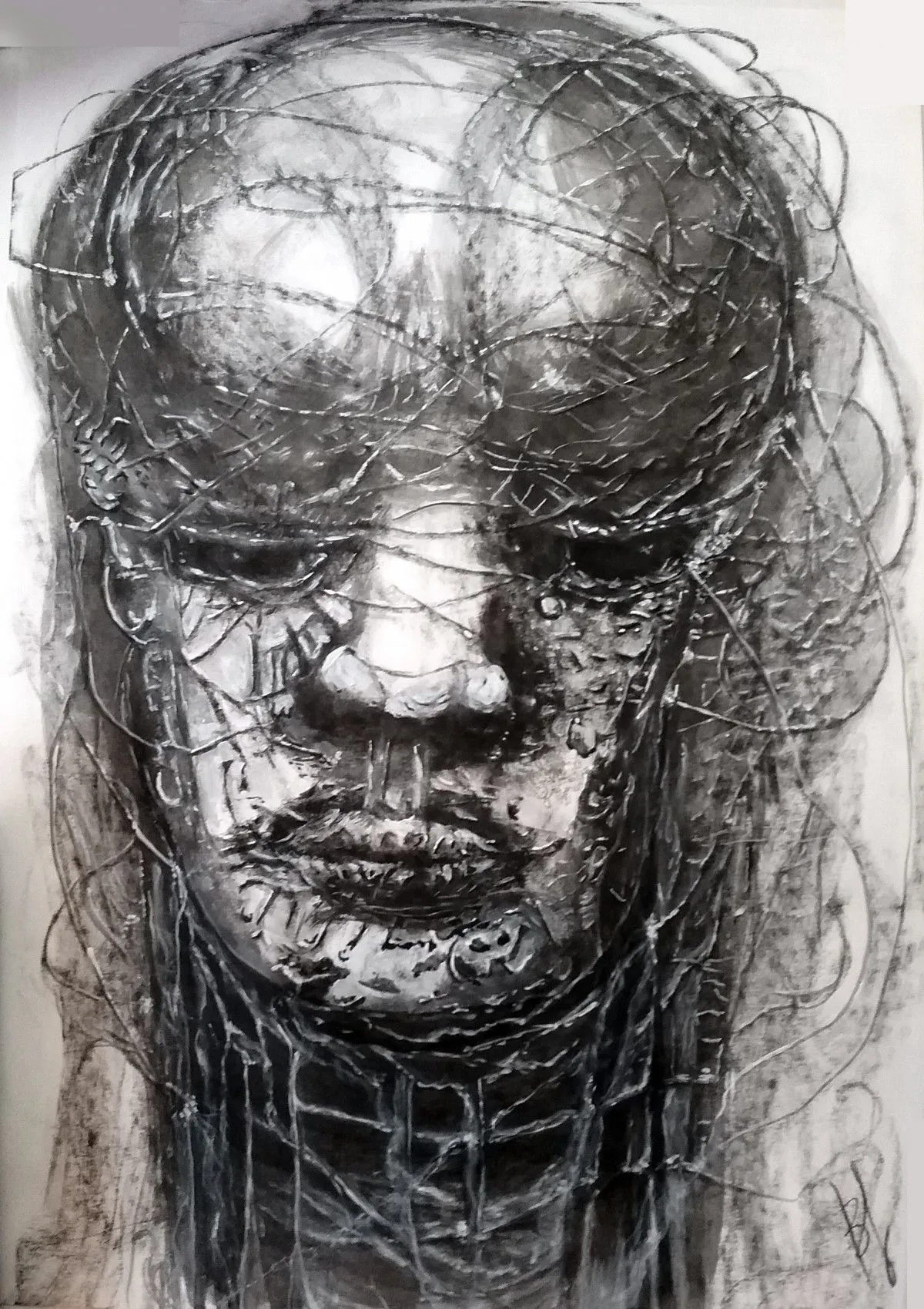 L'homme branché, artwork by Béatrice Lebrun