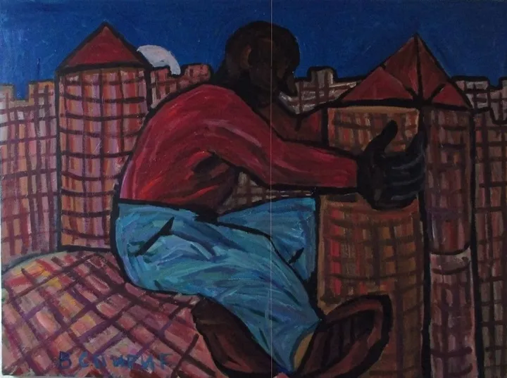 desperation in labyrinth, artwork by Vlastimir Spiric