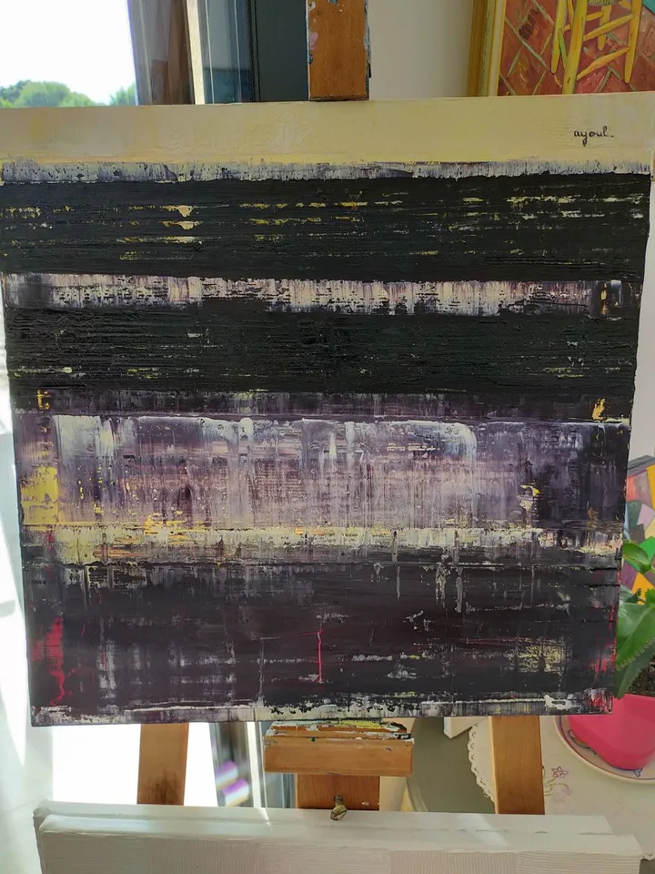 chute d'eau ., œuvre de annick Ayoul