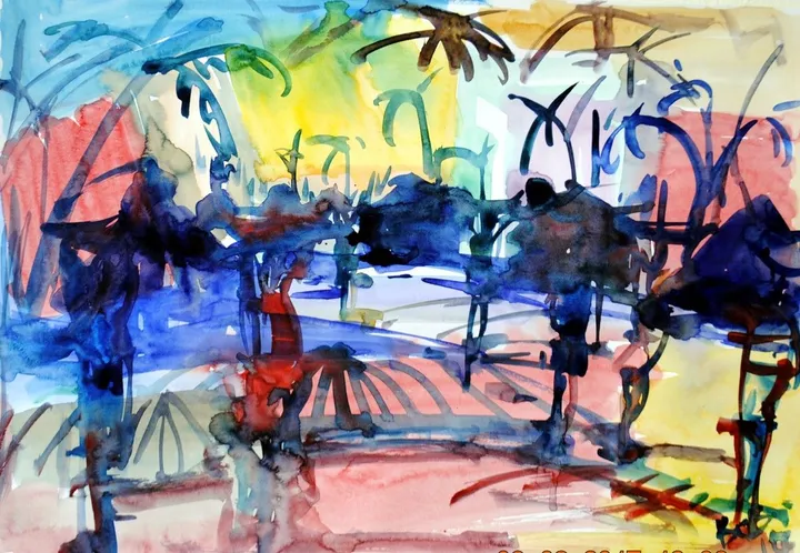 Village Thing, artwork by Akpan Usoroh