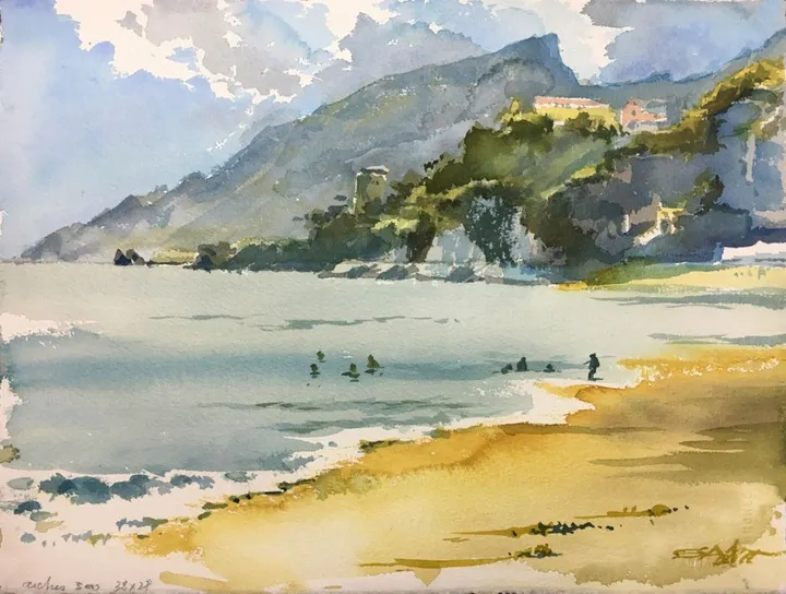 N°500 Vietri sul Mare - La Cristarella ed i due fratelli, œuvre de Alexandre DUMITRESCU