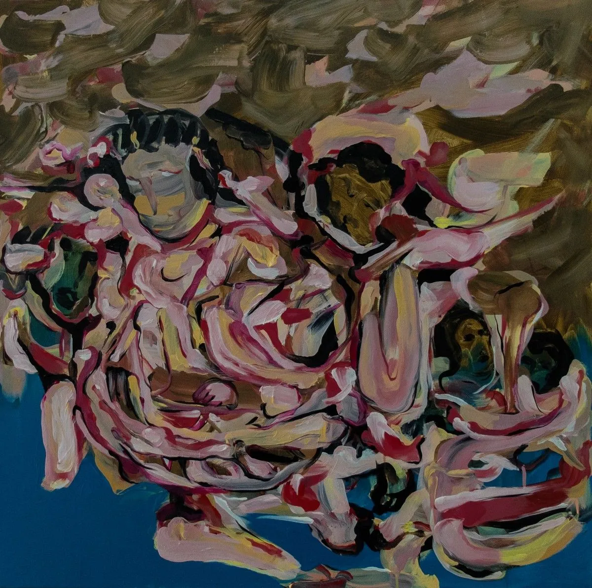 La discussion., artwork by Charaf El Ghernati