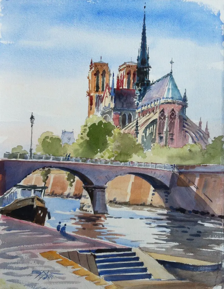 N°356 Cathédrale Notre-Dame de Paris, œuvre de Alexandre DUMITRESCU