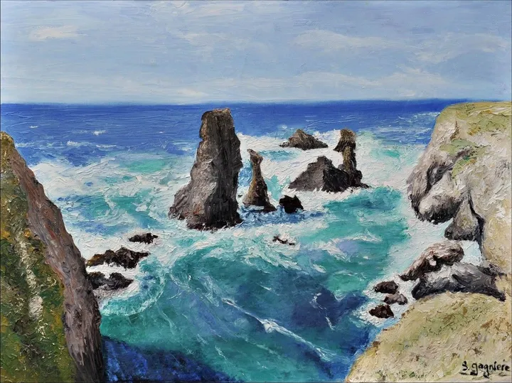 belle ile en mer, œuvre de SYLVIE GAGNIERE