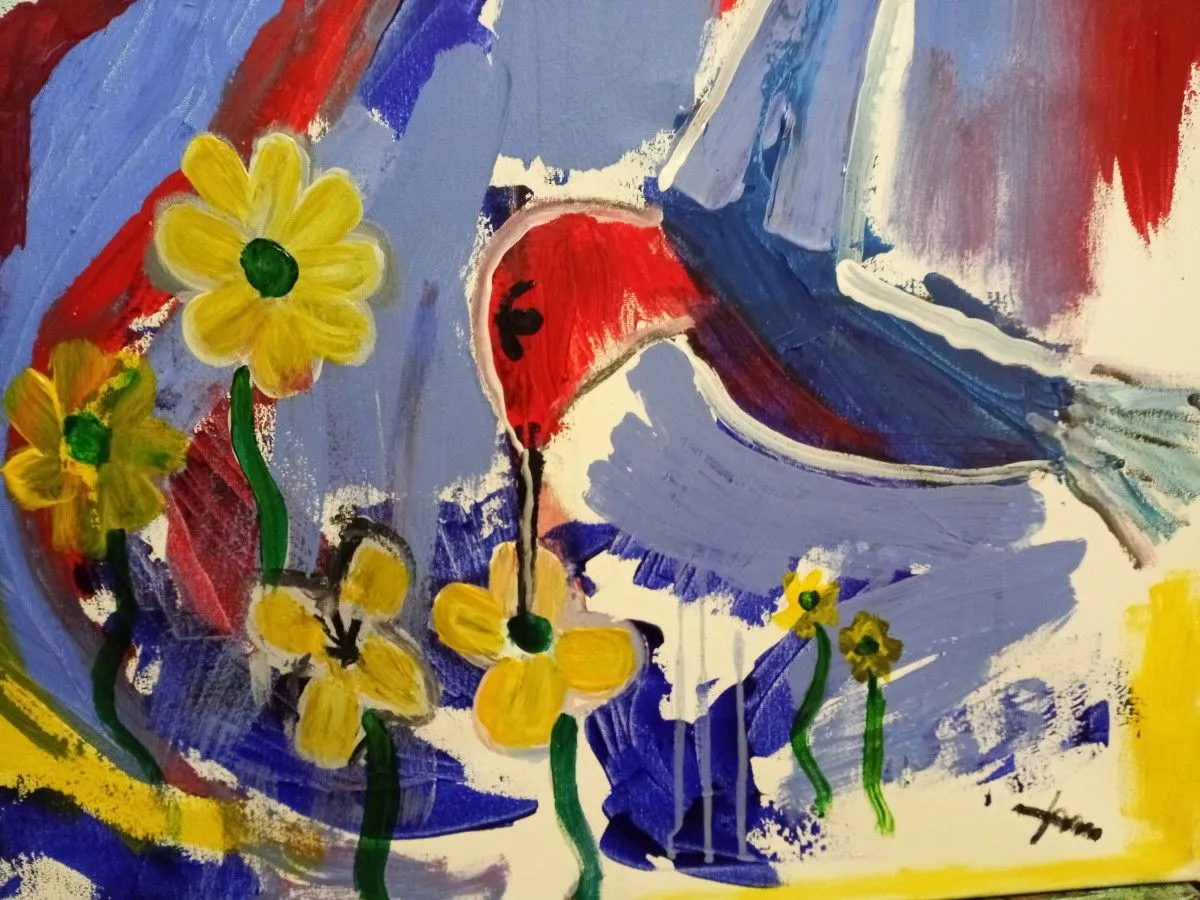 Hummingbird, artwork by Miguel Alvarez