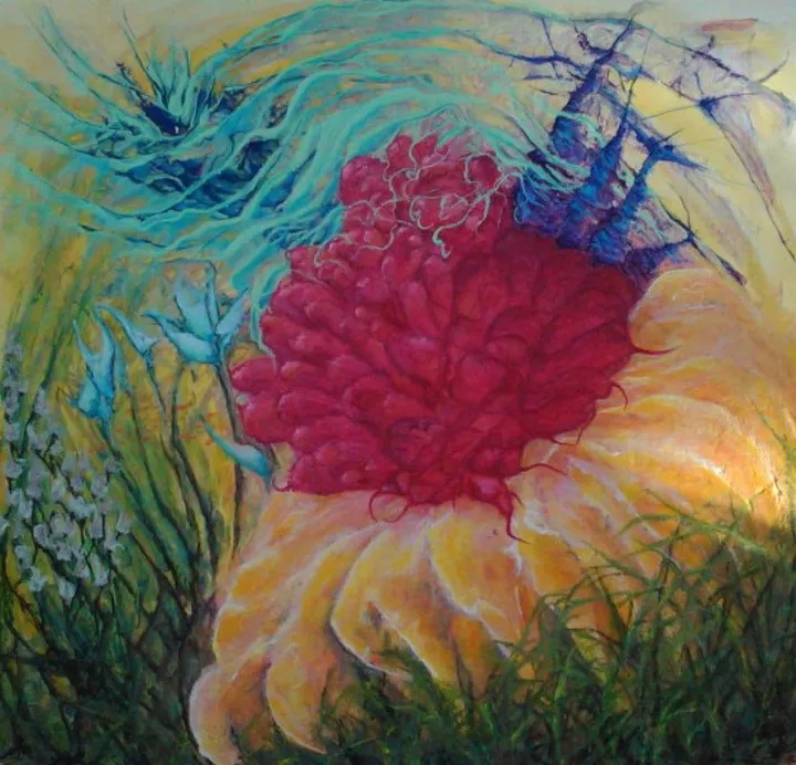 Rouge de mer, œuvre de Michel David
