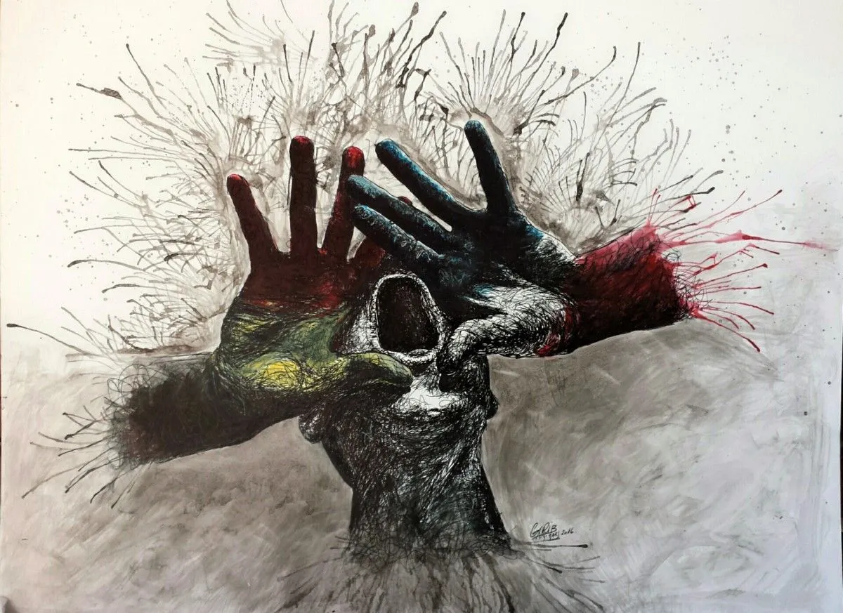 Rage, artwork by Chris GRIB