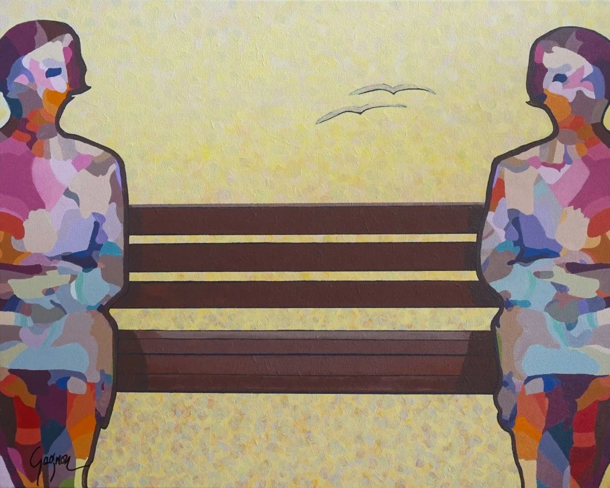 La rencontre, œuvre de Lynda Gagnon