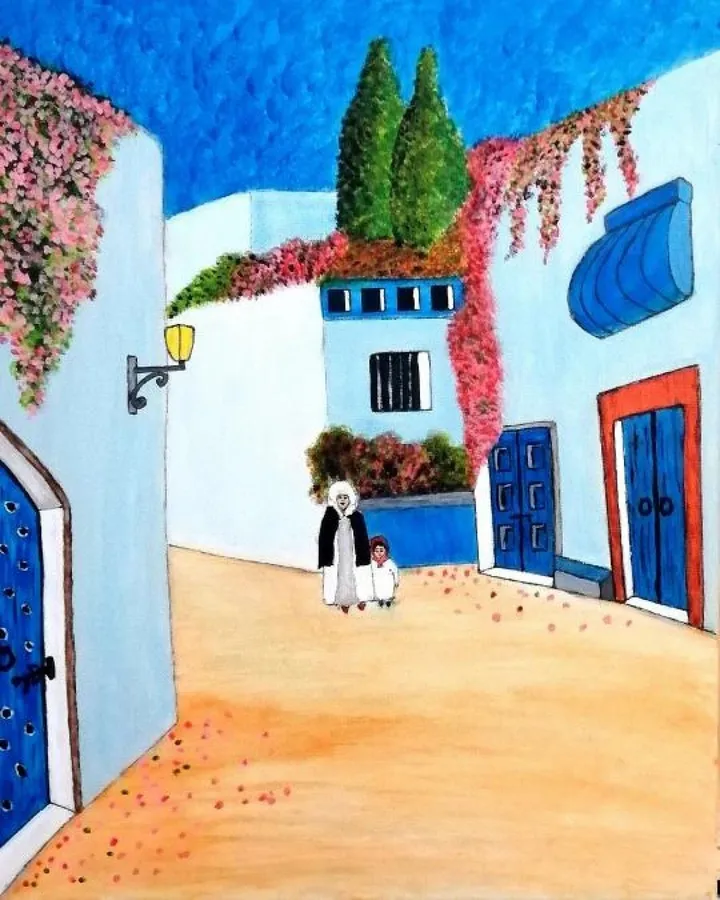 Sérénité, artwork by Adil Cherkaui