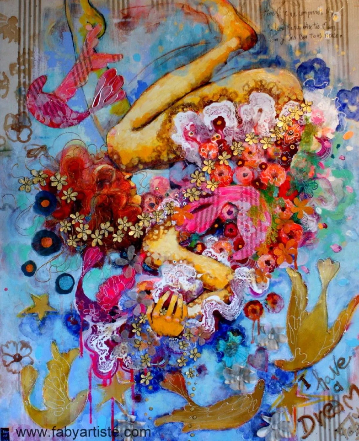 Dreaming, artwork by Faby artiste
