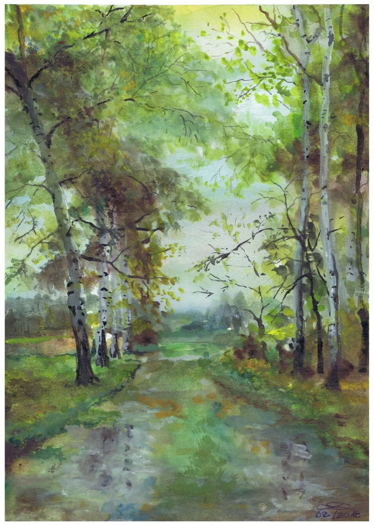 After rain, artwork by Danut Constantin