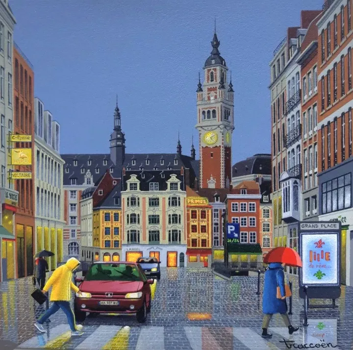 Lille pluvieuse, artwork by Thierry Traccoën