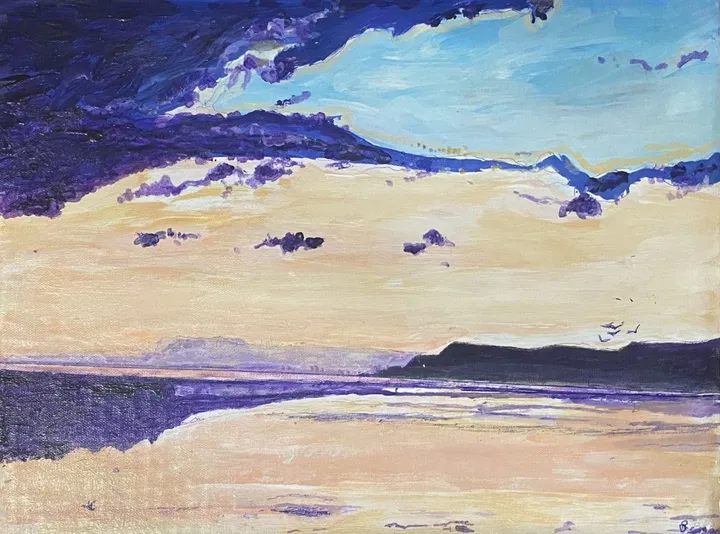 Coucher de soleil, artwork by Denis Roucau