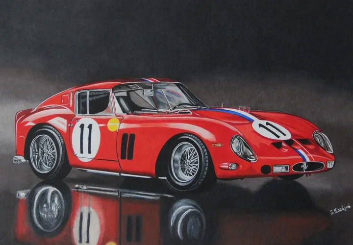 FERRARI GTO 250, œuvre de Sandrine HARDJANI