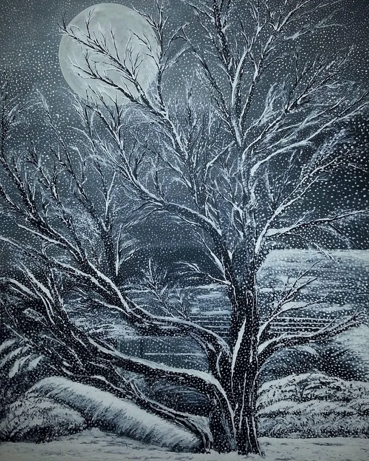 Nostalgie hivernale..., artwork by Saouti Mina