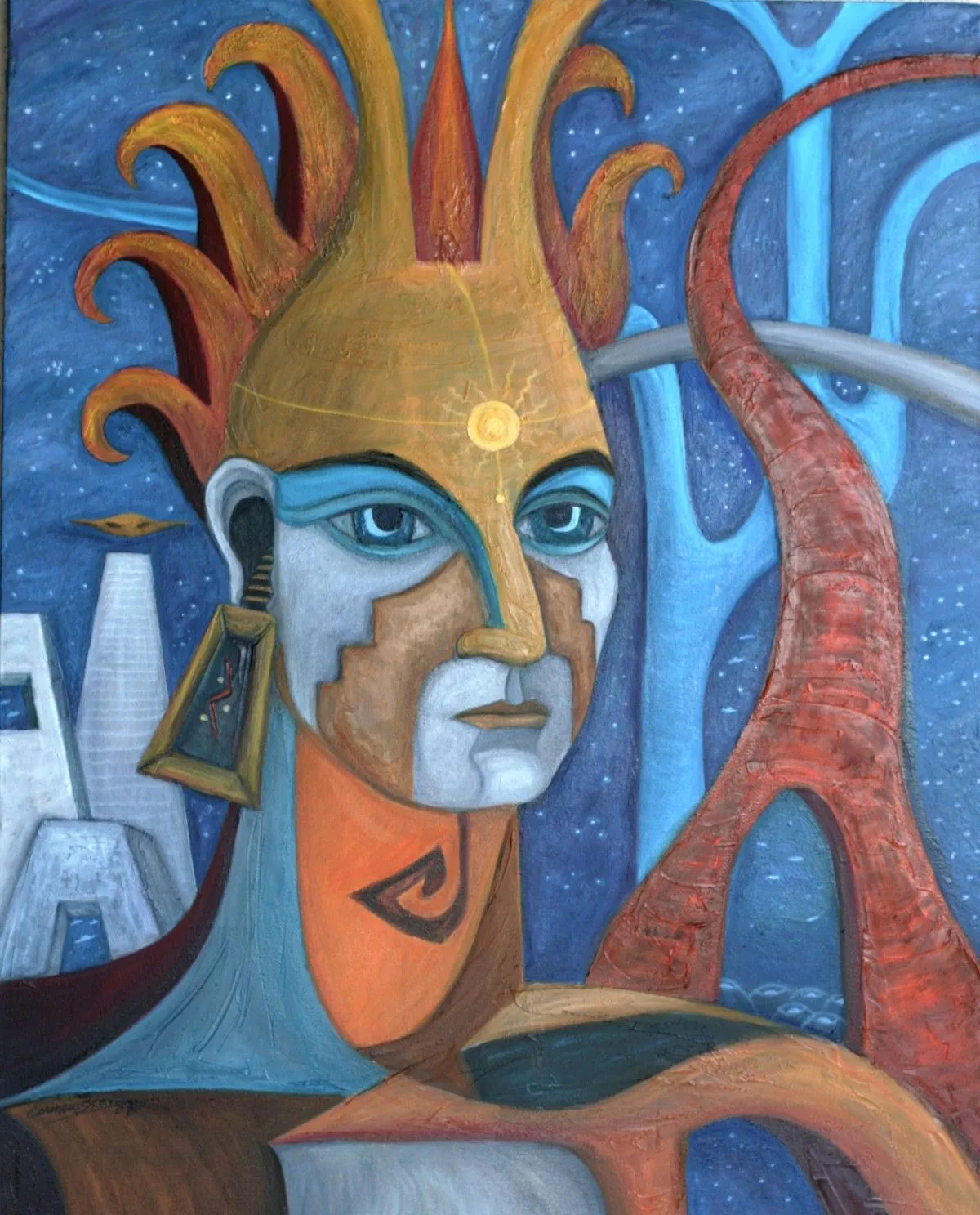 Le Maitre Cosmique, artwork by Carmen Bravo