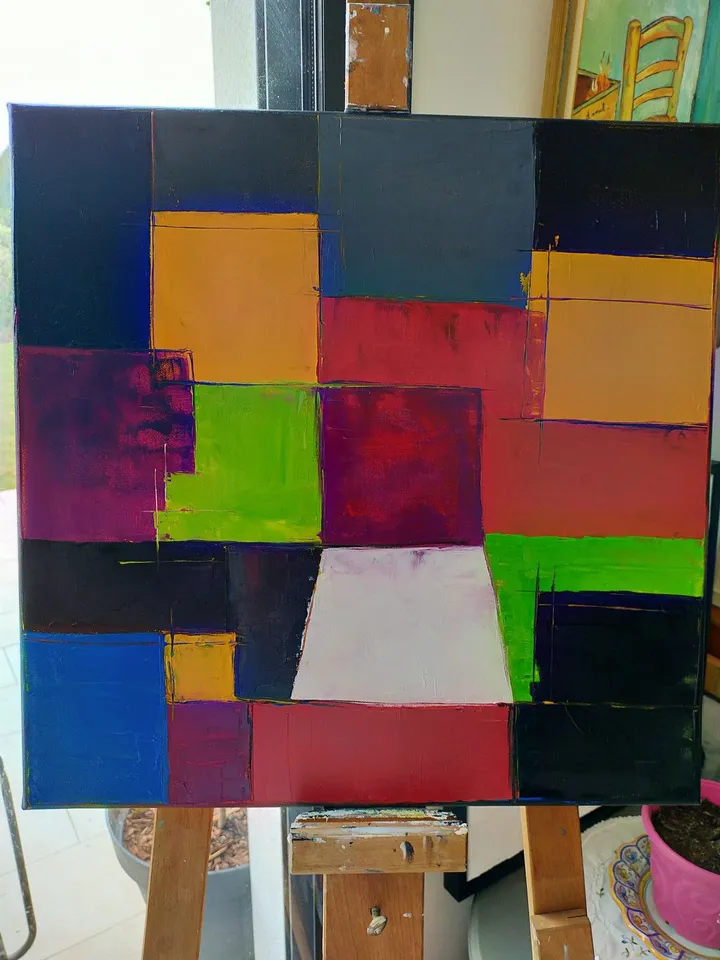 Carreaux., artwork by annick Ayoul