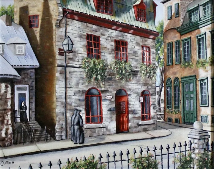 Promenade du dimanche, artwork by Michel Cantin