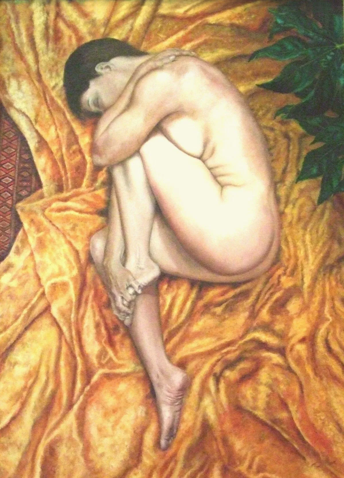 American girl, artwork by Tom Brown