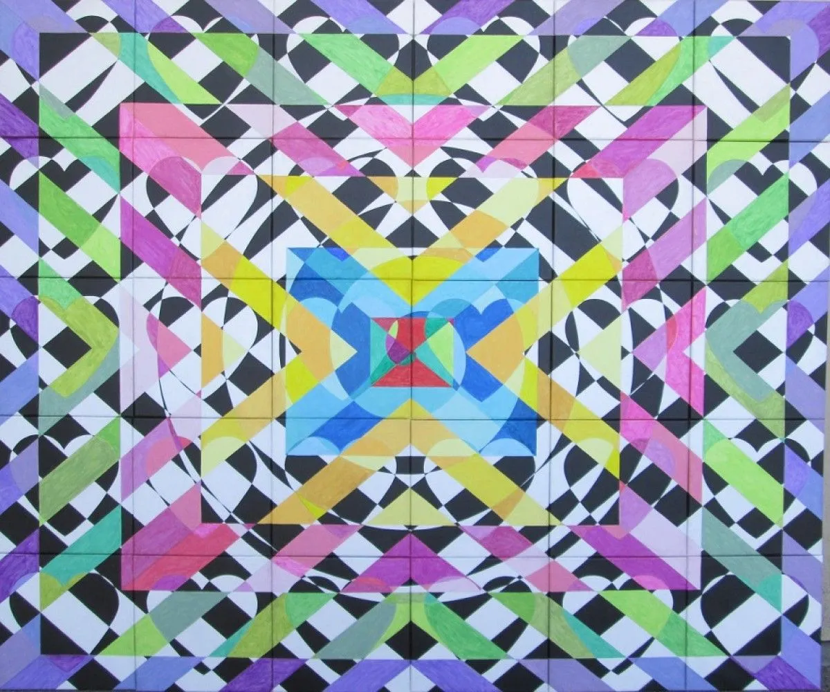 Hearts Pointing To The Center Of New Life, œuvre de Pat Guerre