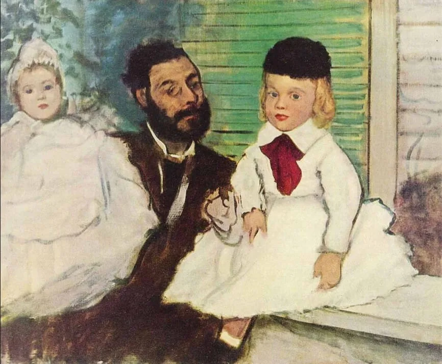 Le Comte Lepic et ses filles d’Edgar Degas