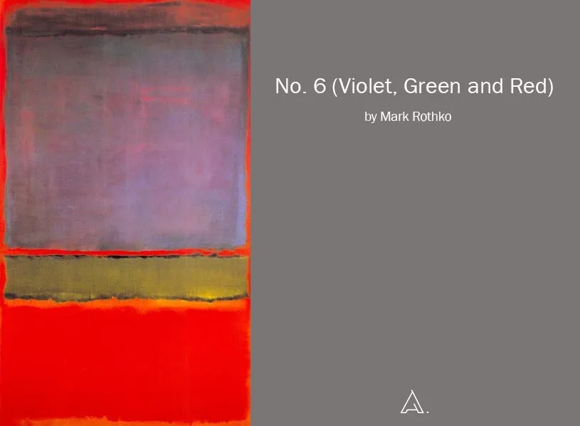No. 6 Violet, Green and Red by Mark Rothko