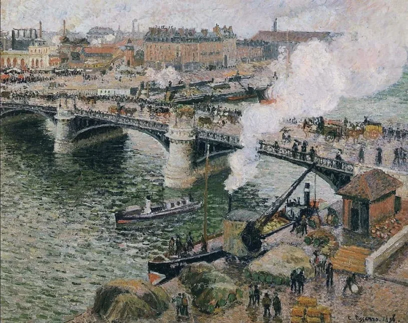 Le Pont Boieldieu à Rouen