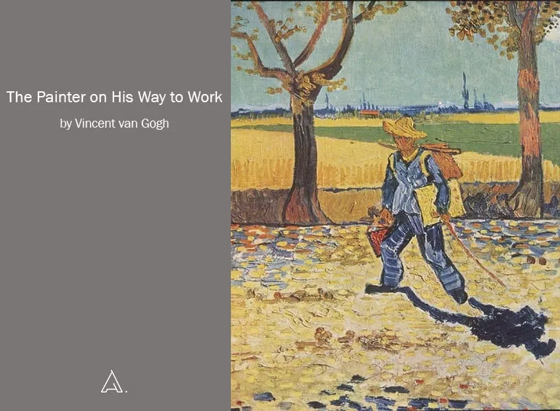 Le Peintre sur la route de Tarascon de Vincent van Gogh