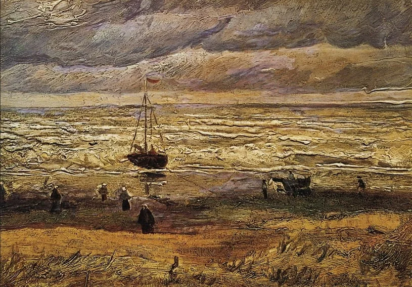 Vue de la mer à Scheveningen de Vincent van Gogh