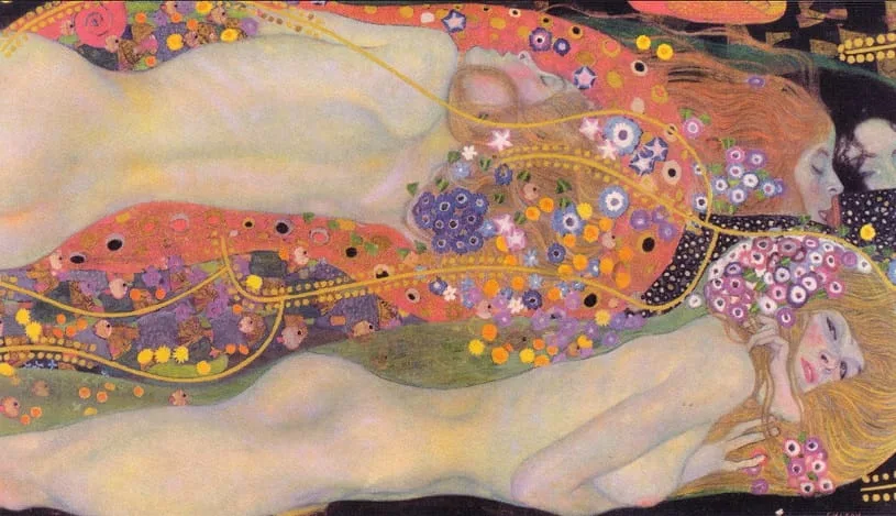 Wasserschlangen II by Gustav Klimt
