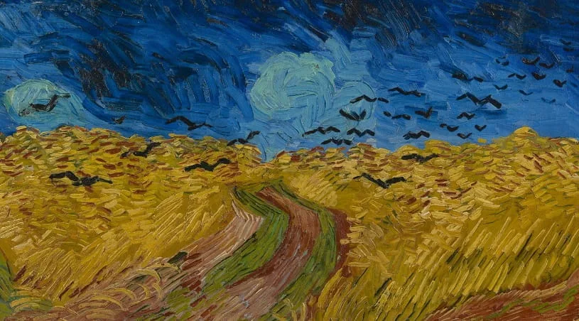 Wheatfield with Crows